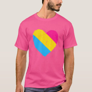 Camiseta La bandera pansexual corazón orgulloso Lgbt
