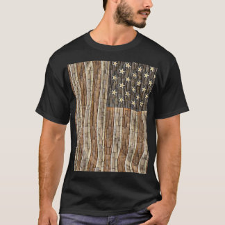 Camiseta La bandera patriótica vintage de Estados Unidos en