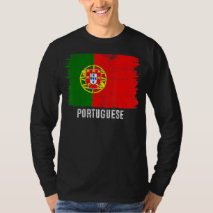 Camiseta La bandera portuguesa vintage está orgullosa de mi