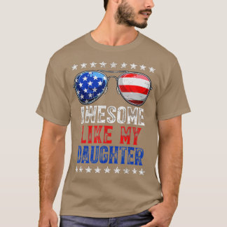 Camiseta La bandera retro estadounidense del Día de los Pad