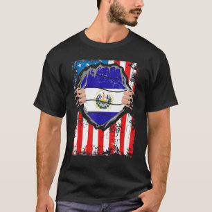 Camiseta La bandera salvadoreña de El Salvador crece en Est