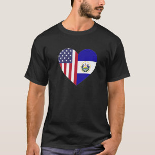 Camiseta La bandera salvadoreña de Estados Unidos El Salvad