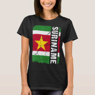 Camiseta La bandera surinamesa de la vieja era de las raíce