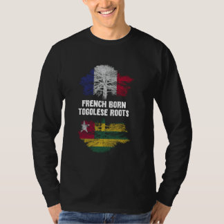 Camiseta La bandera togolesa francesa nació en Togo