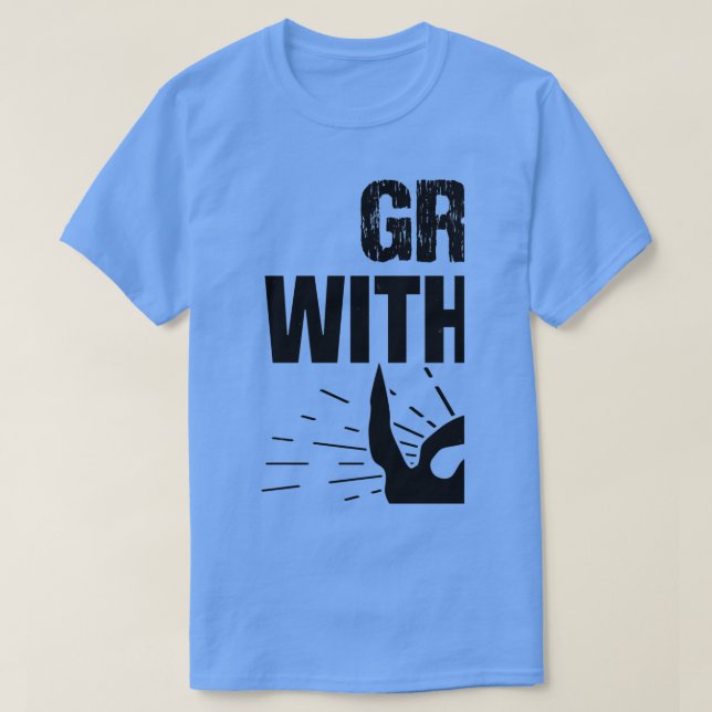 Camiseta La barba crece con cuidado y se viste con orgullo (Diseño del anverso)