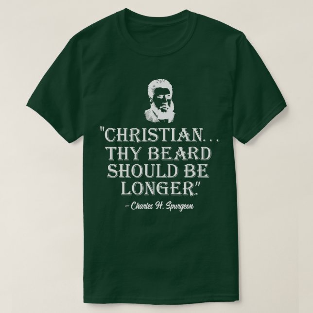Camiseta La barba cristiana debería ser más larga (Diseño del anverso)