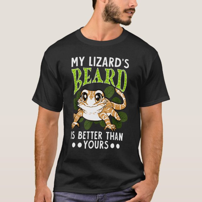 Camiseta La barba de mi lagarto es mejor (Anverso)