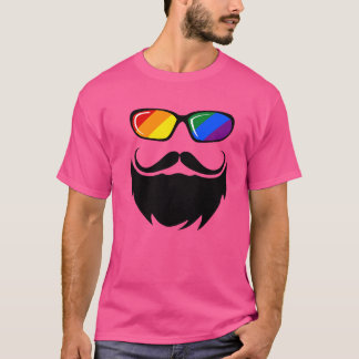Camiseta La barba del orgullo LGBT arcoiris del oso geek