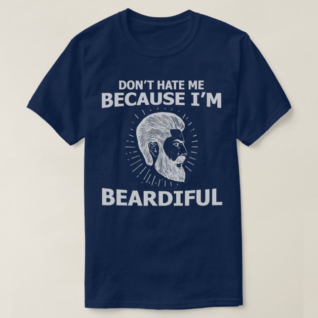 Camiseta La barba no me odia porque soy beardilla graciosa (Diseño del anverso)