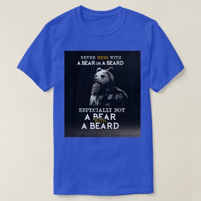 Camiseta La Barba Nunca Se Mata Con Un Oso O Una Barba Espe (Diseño del anverso)