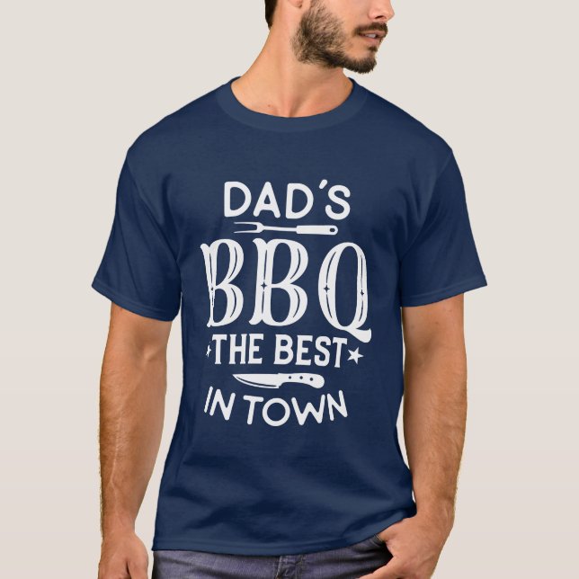 Camiseta La barbacoa de papá es la mejor en el asado de la  (Anverso)