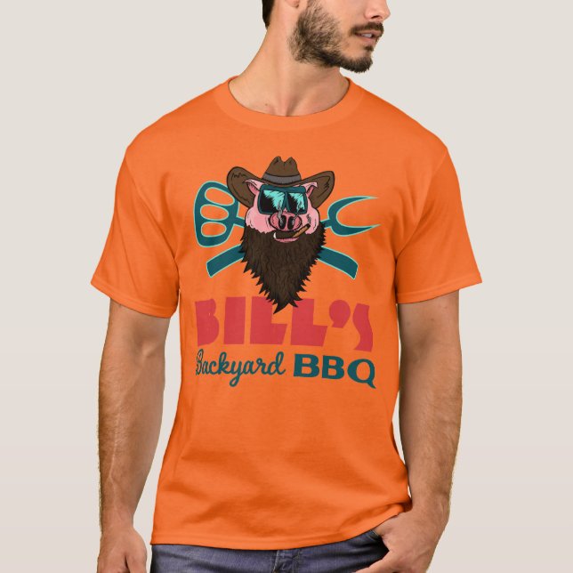 Camiseta La barbacoa del patio trasero de Bill - TShirt (Anverso)
