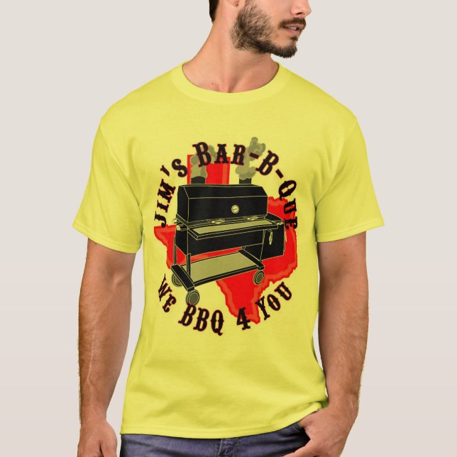 Camiseta La Barra-b-Que de Jim (Anverso)