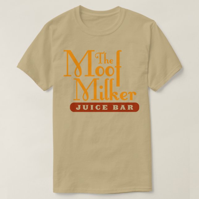 Camiseta La barra de jugo Moof Milker (Diseño del anverso)