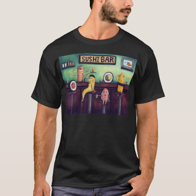 Camiseta La barra de sushi (Anverso)