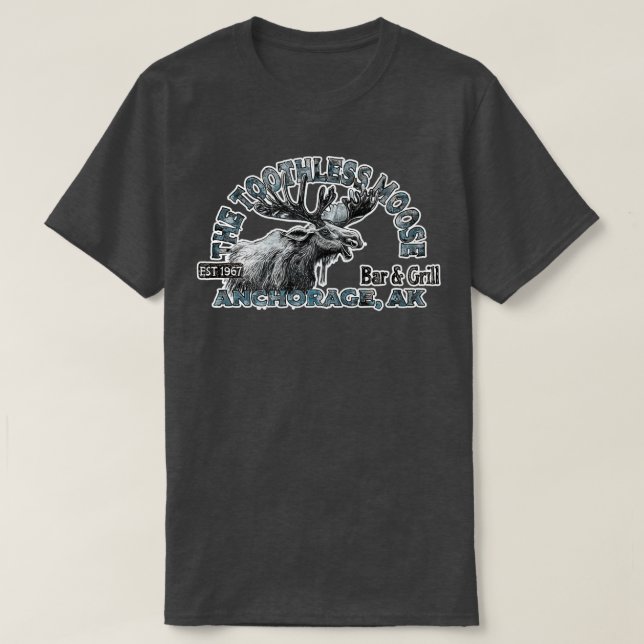 Camiseta La barra húmeda de alces (Diseño del anverso)
