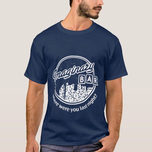 Camiseta ¿La barra imaginaria - horizonte de la noche - (Anverso)