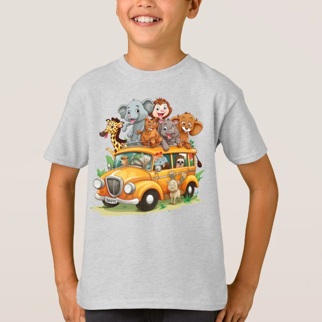 Camiseta La base de los niños animales (Anverso)