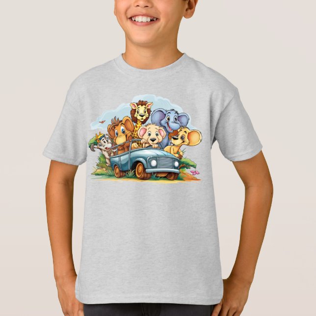 Camiseta La base de los niños animales (Anverso)