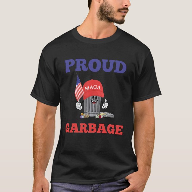 Camiseta La basura Personalizado de Trump MAGA puede ser ba (Anverso)