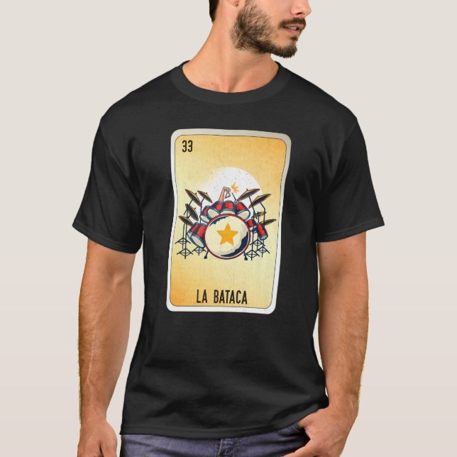 Camiseta La Bataca Mexican Slang Lottery Bingo Cards   (Anverso)