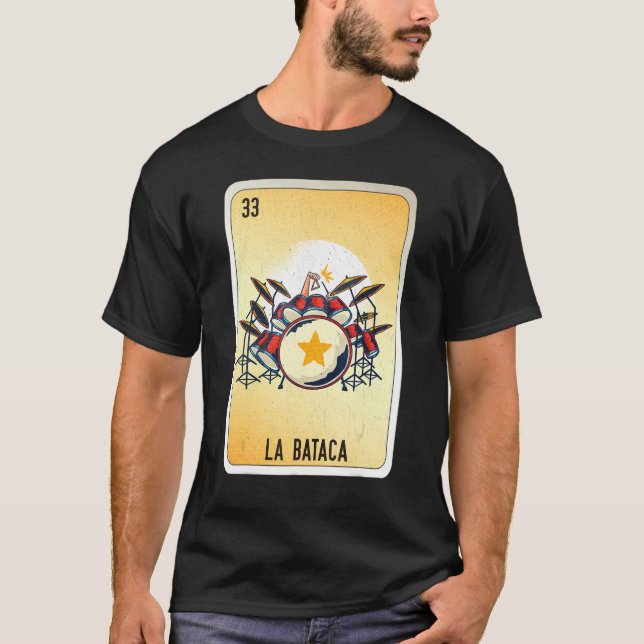 Camiseta La Bataca Mexican Slang Lottery Bingo Cards (Anverso)