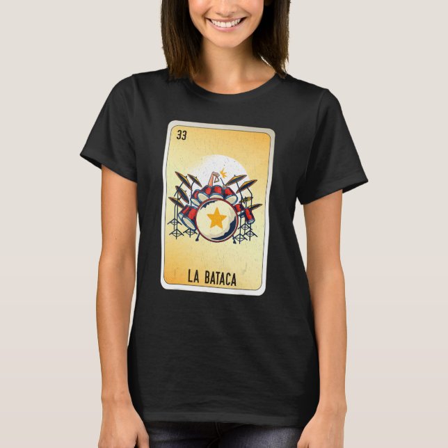 Camiseta La Bataca Mexican Slang Lottery Bingo Cards (Anverso)