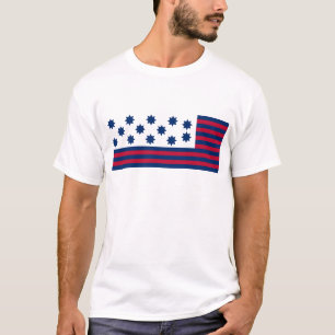 Camiseta La batalla americana de la bandera del tribunal de