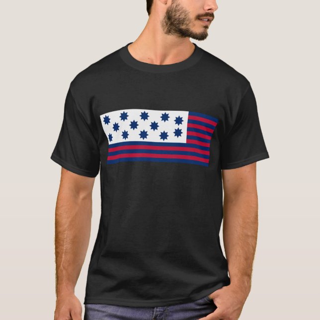 Camiseta La batalla americana de la bandera del tribunal de (Anverso)