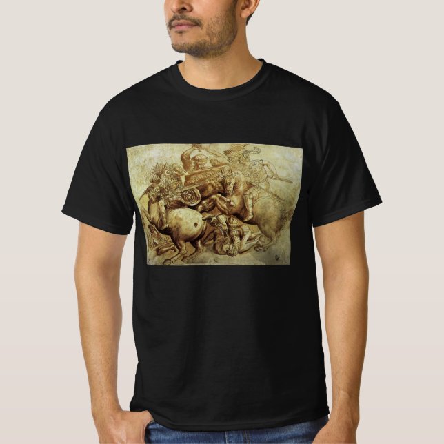 Camiseta La batalla de Anghiari de Leonardo da Vinci (Anverso)