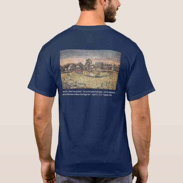 Camiseta La batalla de Lexington (Reverso)