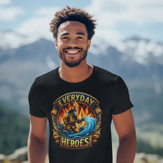 Camiseta La batalla del héroe de fuego (Subido por el creador)