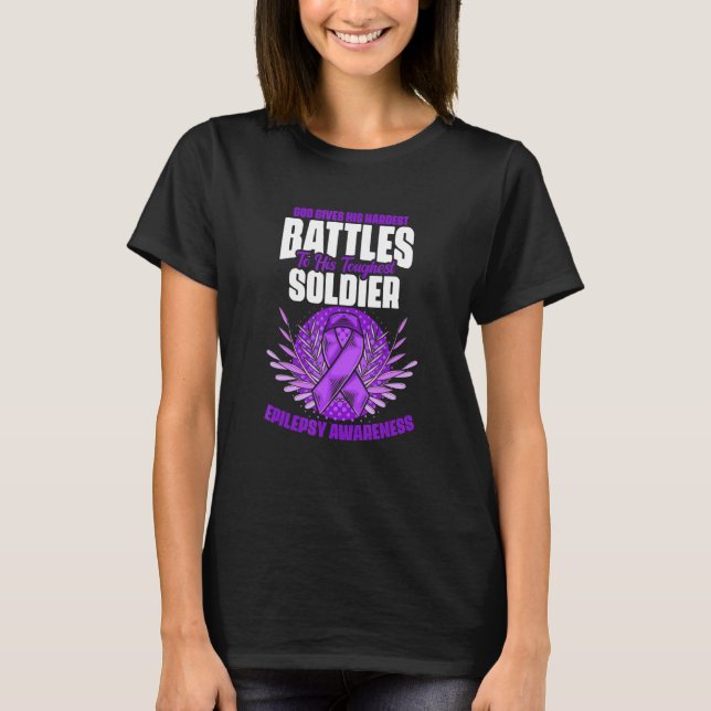 Camiseta La batalla más difícil apoya la epilepsia de sobre (Anverso)