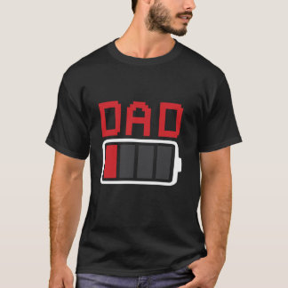 Camiseta La batería de papá es el día del padre más bajo