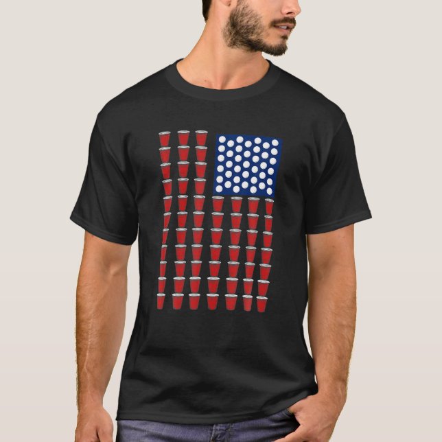 Camiseta La Beer De La Copa Roja Solo Pong USA F (Anverso)
