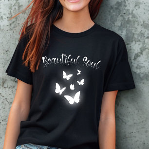 Camiseta La bella mariposa del alma de una mujer