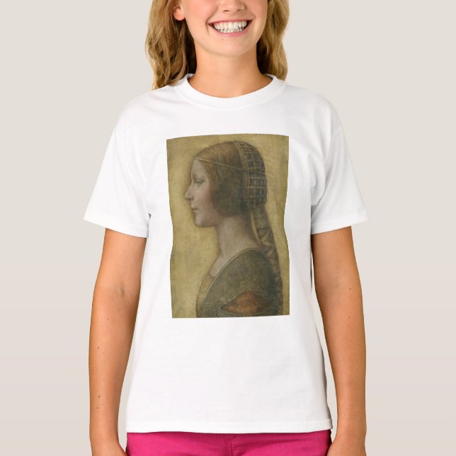 Camiseta La bella princesa (de Leonardo da Vinci) (Anverso)