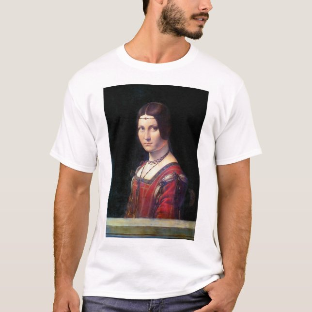 Camiseta La Belle Ferronniere, Leonardo da Vinci (Anverso)