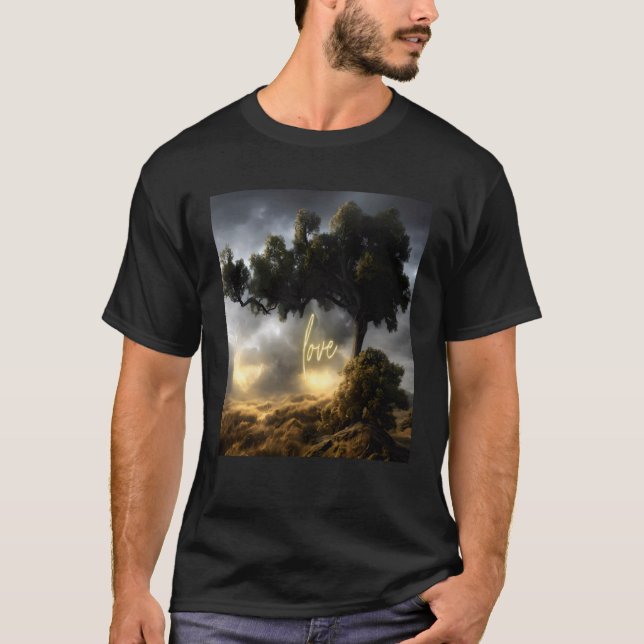 Camiseta La belleza de la naturaleza del árbol vibrante 4 (Anverso)