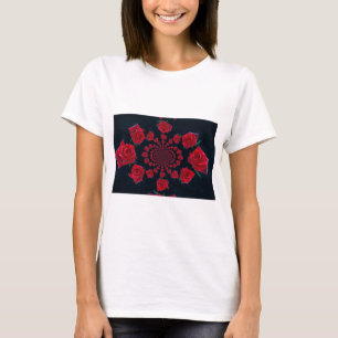 Camiseta La belleza de los Rosas: la fantasía floral