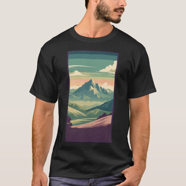 Camiseta La belleza de una montaña (Anverso)