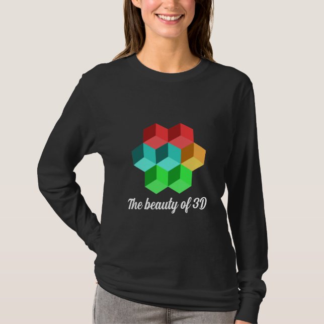 Camiseta La belleza del 3D (Anverso)