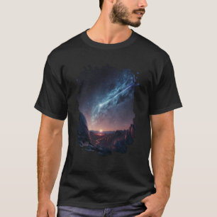 Camiseta La belleza del cielo nocturno entre los asteroides