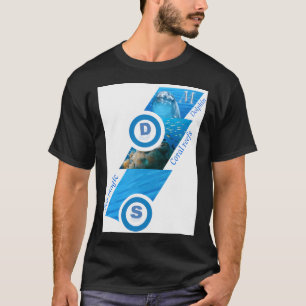 Camiseta La belleza del mar con delfines y arrecife de cora