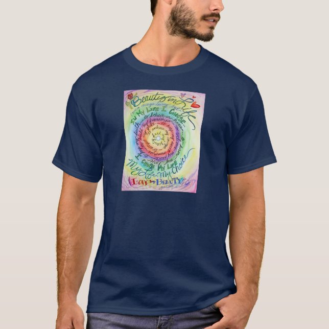Camiseta La belleza en la vida sonó arcoiris (Anverso)