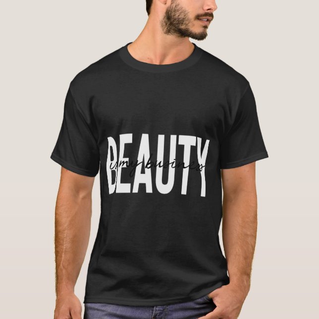Camiseta La Belleza Es Mi Licencia Comercial Esteticista Sk (Anverso)