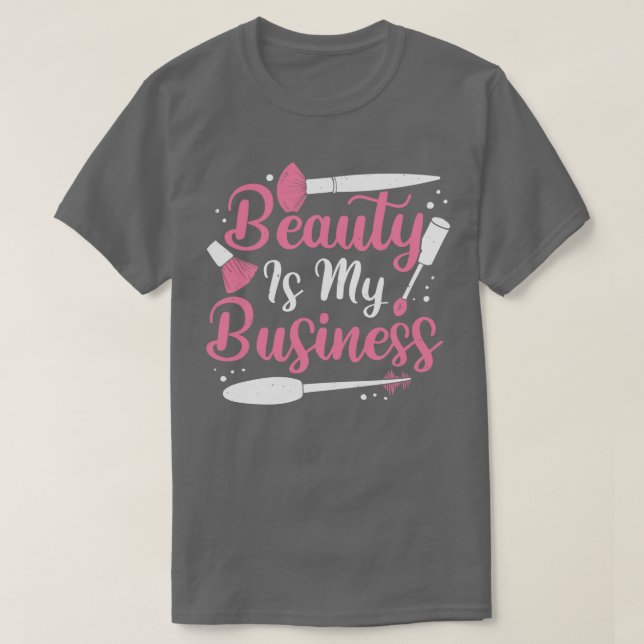 Camiseta La belleza es mi regalo de artista de maquillaje d (Diseño del anverso)