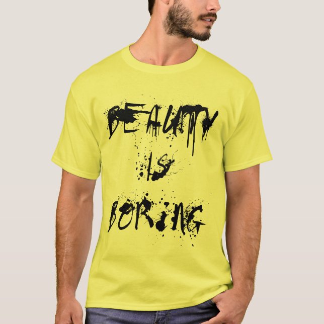 Camiseta La belleza está agujereando (Anverso)