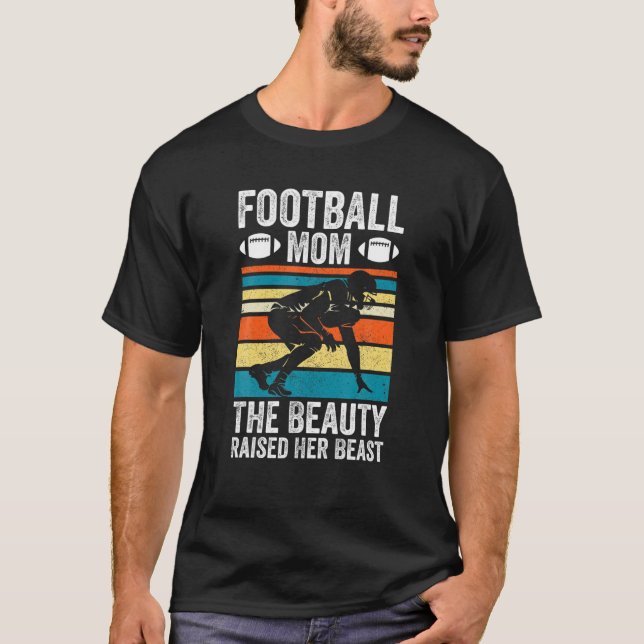 Camiseta La belleza levantó a su bestia diciendo Fútbol div (Anverso)