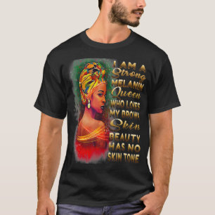 Camiseta La belleza no tiene tono de piel melanina afroamer